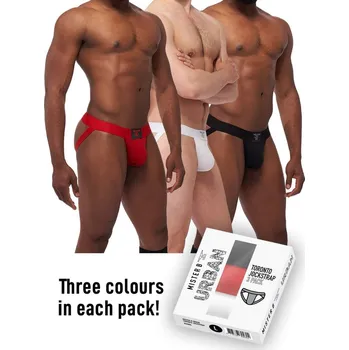 Pánské erotické prádlo Mister B Urban Toronto Jockstrap 3 pack Velikost M