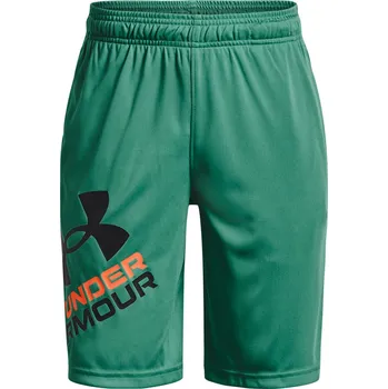 Chlapecké kraťasy Dětské sportovní kraťasy Under Armour PROTOTYPE 2.0 LOGO SHORTS K zelené 1361817-508 - YM | UK 7 | US 9,5