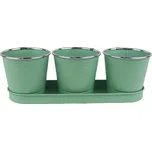 Sada 3 květináčů s táckem K3005-15
