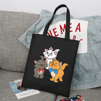 Nákupní taška Skládací taška s Disney potiskem - Černá 11,Se zipem