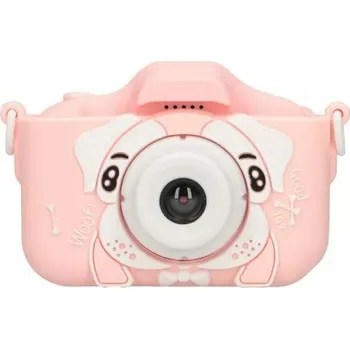 Digitální kompakt Digitální fotoaparát pro děti Pejsek X5 růžový