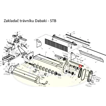 Kultivátor 1/67 - STB145.116 - Řetězové kolo malé, horní (ozubené kolo)