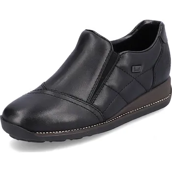 Dámské polobotky DÁMSKÉ POLOBOTKY RIEKER 44277-00 ČERNÁ Barva: Černá, Velikost: 38