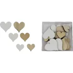 Dekorační srdíčka 24ks D3078