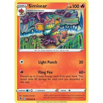 Karetní hra Pokémon karta Simisear 038/264 - Fusion Strike