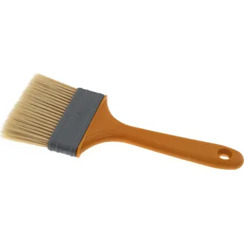 Malířský štětec Štětec plochý s oranžovou plastovou rukojetí 3"