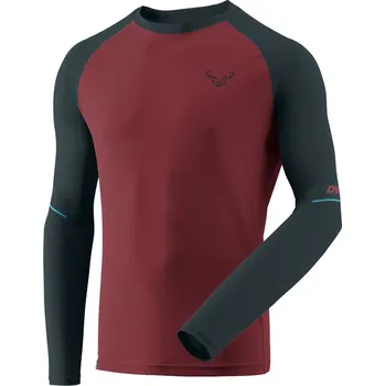 Pánské oblečení Triko Dynafit Alpine Pro LS Tee burgundy 2025 Barva: vínová / modrá, Velikost: XL