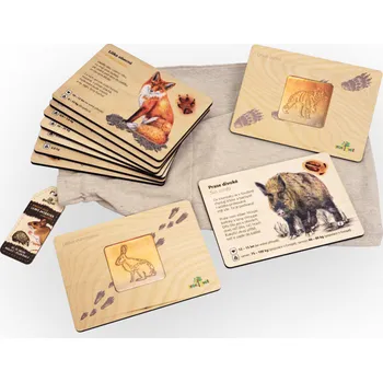 Dřevěná hračka FROTÁŽ - zvířata