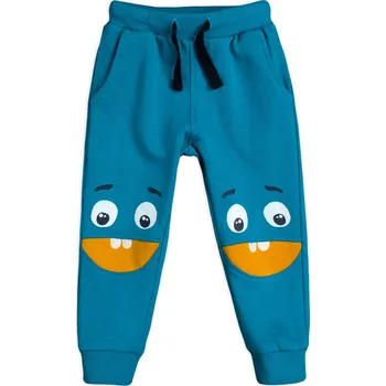 Dětské tepláky VENERE HELLO MONSTER tyrkysové Velikost: 68