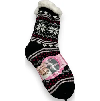 Dámské ponožky Sweet Dámské zateplené ponožky LAURA Barva: Černá, Velikost: 39-42