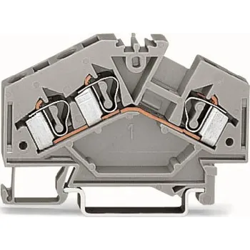 modulární přístroj a rozvaděč WAGO Svorka 281-631 3vodičová, průchozí, šedá 281-631