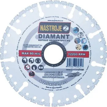 Řezný kotouč Nástroje CZ HQ IM-DK-VU125 125 mm
