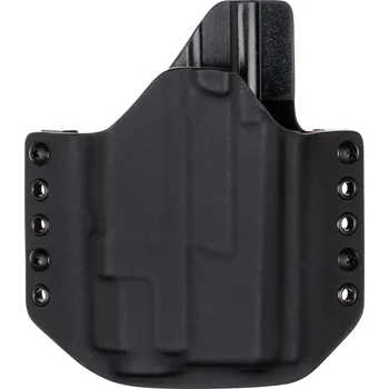 Příslušenství pro sportovní střelbu RH Holsters OWB - CZ P-10 C OR + Fenix GL06 - vnější kydexové pouzdro - poloviční sweatguard - černá/černá Pouzdro je pro: Levák