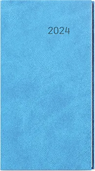 Diář Baloušek Tisk Jakub Vivella kapesní 75 x 150 cm týdenní 2024 světle modrý