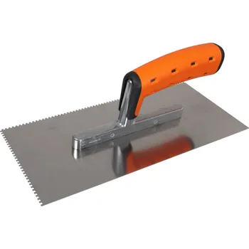 Zdenické nářadí Solid Nerez zubové hladítko 270x130mm Rozměr zubu: 6x6mm