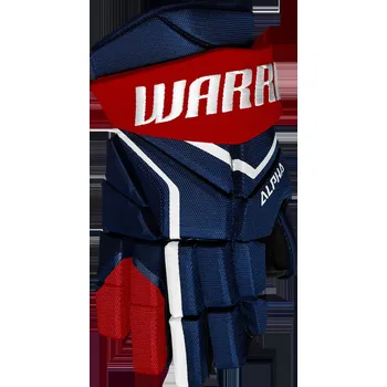 Hokejové rukavice Hokejové rukavice Warrior Alpha LX2 Max Navy/Red Senior 15 palců