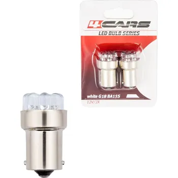 Autožárovka 4CARS LED ŽÁROVKY 8LED 12V G18