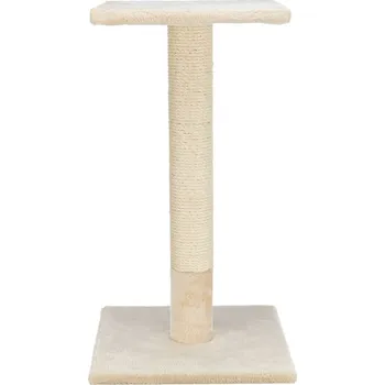 Škrabací sloupek BEANA s odpočívadlem, 9 cm / 69 cm, sisal/plyš, béžová - DOPROD