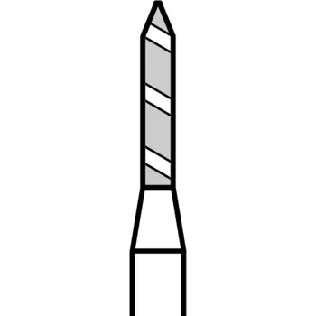 Brusný kotouč TURBO diamant | zelený válec, špičatý (L=6 mm) | do turbínky | hrubá zrnitost | 806 314 T129 534 012