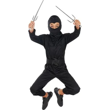 Karnevalový kostým Funiglobal - Kostým černý Ninja pro chlapce - 3-4 years
