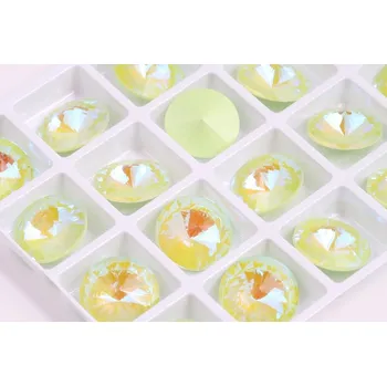 Dětské navlékací korálky Rivoli 18 mm - Peridot č. 418