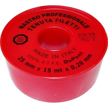 Lepicí páska Teflonová páska plyn 25 mm x 0,2 mm x 15 m