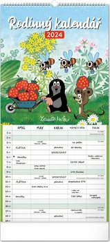 Kalendář Presco Group Nástěnný rodinný plánovací kalendář Krteček 2024