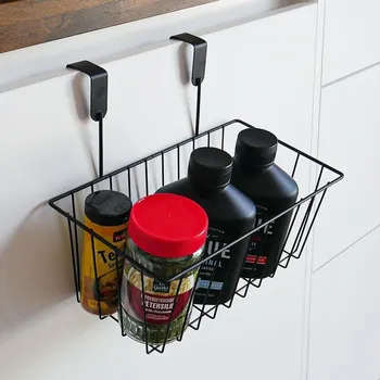 Úložný box Závěsný kovový košík na dvířka