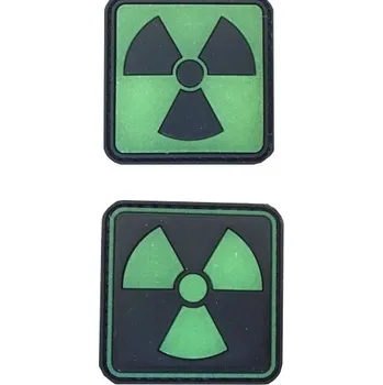 Nášivka PVC nášivka Atomic, svítící, světlá