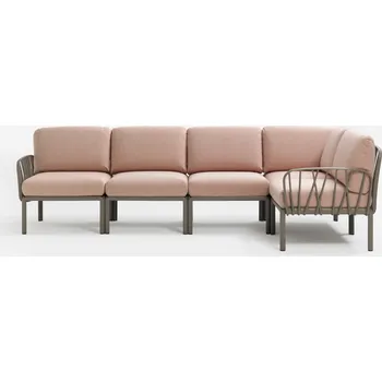 Pohovka NARDI SEDACÍ SOUPRAVA KOMODO 5 rám torota, polstr rosa quarzo