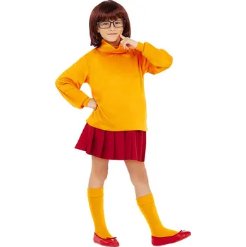 Karnevalový kostým Funiglobal - Kostým pro dívky Velma - Scooby Doo - 5-6 years