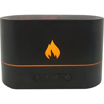 Aroma difuzér OEM Malý aroma difuzér s plamenem Barva: Černá