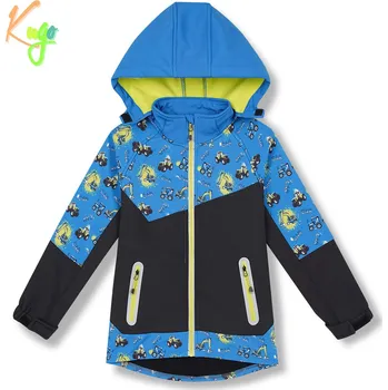 Chlapecká bunda Chlapecká softshellová bunda, zateplená - KUGO HK5603, modrá Barva: Modrá, Velikost: 128