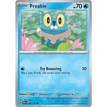 Karetní hra Froakie 056/197 - Obsidian Flames Typ karty: Non-Holo