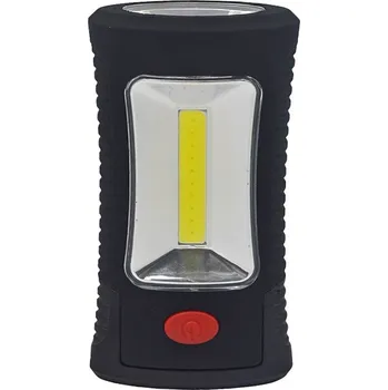 Svítilna Solight LED svítilna pracovní, 3W COB + 3 SMD LED, hák + magnet, 3 x AAA