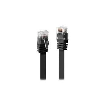 Síťový kabel Goobay 21.92.2057 UTP patch, kat. 6, plochý, černý