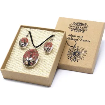 Náhrdelník AWM Lisované Květiny - Sada Strom Života - Korálová 1ks