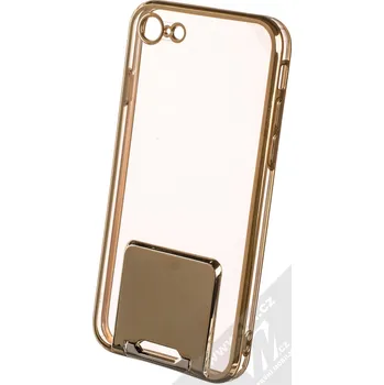 Pouzdro na mobilní telefon 1Mcz Lux Kickstand ochranný kryt pro Apple iPhone 7, iPhone 8, iPhone SE (2020), iPhone SE (2022) zlatá (gold)