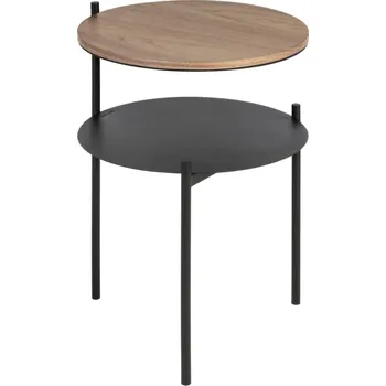 Toaletní stolek noo.ma Ořechový odkládací stolek Tu 40 cm