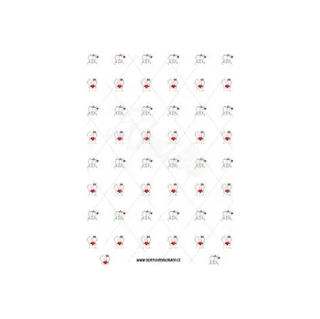 Jedlá dekorace na dort LÁSKA s178