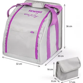 Příslušenství k šicímu stroji Universální větší brašna pro domácí stroje overlocky