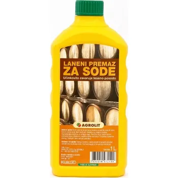 Lak na dřevo Agrolit Lněný nátěr na dřevěné sudy 1L