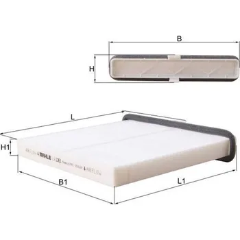 Ventilátor topení a klimatizace Filtr, vzduch v interiéru KNECHT LA 1361