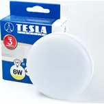 TESLA lighting Tesla - LED žárovka, GX53, 6W, 230V, 480lm, 25 000h, 3000K teplá bílá, 180st