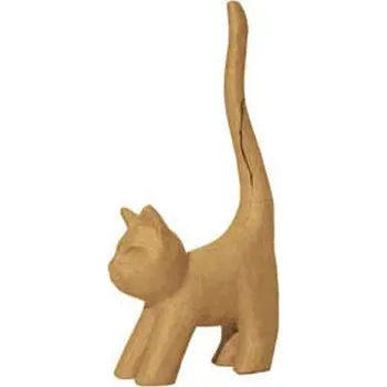 Hračka pro kočku décopatch Kartonový předmět S kočka s dlouhým ocasem 7x14x34cm