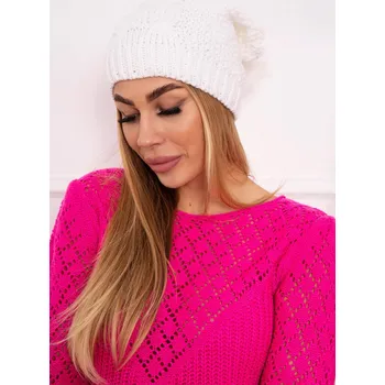 Čepice Fleecová čepice Sandra K210 bílá UNI