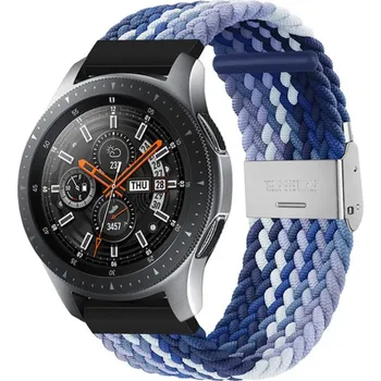 Příslušenství k chytrým hodinkám eses Pletený nylonový řemínek s přezkou 20 mm - Vzorovaný, modrá škála