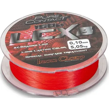 Šňůra Iron Claw LCX8 150m 0,21mm/12,3kg Červená