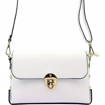 Kožená kabelka Luka 20-052 DOLLARO - bílá