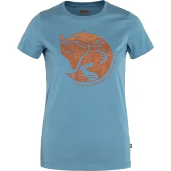 Dámské tričko Triko Fjällräven Arctic Fox T-shirt W Dawn Blue-Terracotta Brown - M